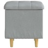 Ottoman avec rangement Gris clair 40 x 40 x 45 cm tissu 624585624585