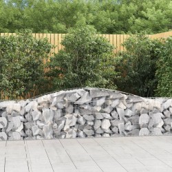 Paniers à gabions arqués 5 pcs 400x50x60/80 cm Fer galvanisé 624586624586