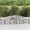 Paniers à gabions arqués 5 pcs 400x50x60/80 cm Fer galvanisé 624586624586
