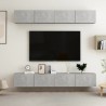 Meubles TV 4 pcs Gris béton 100x30x30 cm Bois d'ingénierie 624589624589