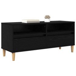 Meuble TV Chêne noir 100 x 34,5 x 44,5 cm Bois d'ingénierie 624590624590