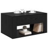 Table basse Chêne noir 80 x 50 x 40 cm Bois d'ingénierie 624593624593