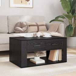 Table basse Chêne noir 80 x 50 x 40 cm Bois d'ingénierie 624593624593