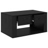 Table basse Chêne noir 80 x 50 x 40 cm Bois d'ingénierie 624593624593