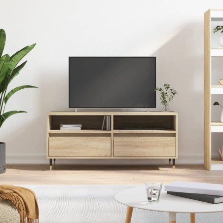 Meuble TV chêne sonoma 100x34,5x44,5 cm bois d'ingénierie 624599624599