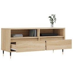 Meuble TV chêne sonoma 100x34,5x44,5 cm bois d'ingénierie 624599624599