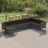 Salon de jardin 8 pcs avec coussins résine tressée gris 624601624601