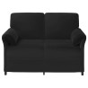 Sofa 2 places Noir 138 x 83 x 95 cm Velours 624613624613