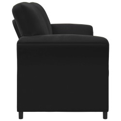 Sofa 2 places Noir 138 x 83 x 95 cm Velours 624613624613