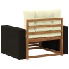 Sofa de milieu extérieur Bois d'Acacia Massif Naturel 624614624614