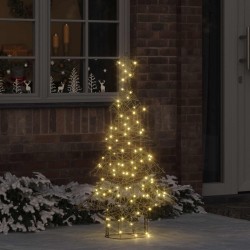 Sapin de Noël avec 120 LED Blanc chaud 150 cm Rotin 624616624616