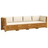 Ensemble de canapés d'extérieur avec coussin 4 Pièce Marron 624619624619