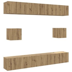 Ensemble de meuble TV mural 6 pcs chêne artisanal 624620624620