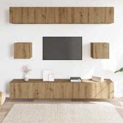 Ensemble de meuble TV mural 6 pcs chêne artisanal 624620624620