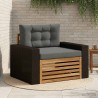Sofa de milieu extérieur Bois d'Acacia Massif Naturel 624622624622