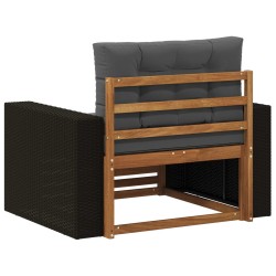 Sofa de milieu extérieur Bois d'Acacia Massif Naturel 624622624622