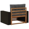 Sofa de milieu extérieur Bois d'Acacia Massif Naturel 624622624622