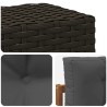 Sofa de milieu extérieur Bois d'Acacia Massif Naturel 624622624622
