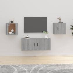 Meubles TV muraux 2 pcs Sonoma gris 40x34,5x40 cm 624623624623