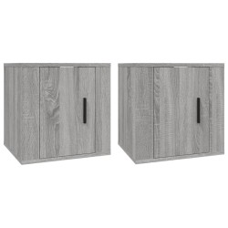 Meubles TV muraux 2 pcs Sonoma gris 40x34,5x40 cm 624623624623