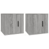 Meubles TV muraux 2 pcs Sonoma gris 40x34,5x40 cm 624623624623