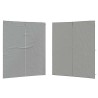 Mur de tente de fête 2 pcs Gris clair 200 x 195 cm PE et acier 624628624628
