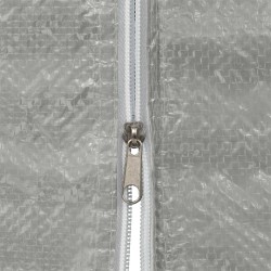 Mur de tente de fête 2 pcs Gris clair 200 x 195 cm PE et acier 624628624628