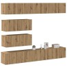 Ensemble de meuble TV mural 6 pcs chêne artisanal 624629624629