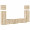 Ensemble de meuble TV 8 pcs Chêne sonoma Bois d'ingénierie 624630624630