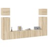 Ensemble de meuble TV 8 pcs Chêne sonoma Bois d'ingénierie 624630624630
