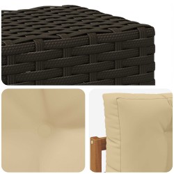Sofa de milieu extérieur Bois d'Acacia Massif Naturel 624631624631