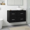Meuble de Salle de Bain In-between Chêne noir 30 x 41 x 50 cm 624635624635