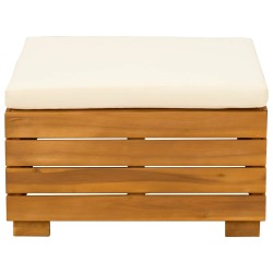 Ensemble de salon de jardin 2 Pièce Marron Bois d'Acacia Massif 624637624637