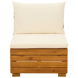 Ensemble de salon de jardin 2 Pièce Marron Bois d'Acacia Massif 624637624637