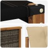 Ensemble de canapés d'extérieur 3 pcs Naturel et Beige 624638624638