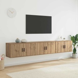 Ensemble de meuble TV mural 3 pcs Chêne artisanal 624641624641