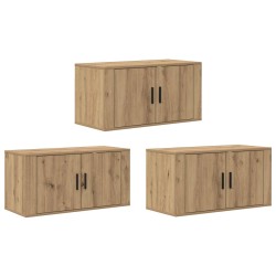 Ensemble de meuble TV mural 3 pcs Chêne artisanal 624641624641