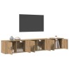 Ensemble de meuble TV mural 3 pcs Chêne artisanal 624641624641