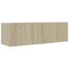Ensemble de meuble TV 7 pcs Chêne sonoma Bois d'ingénierie 624642624642