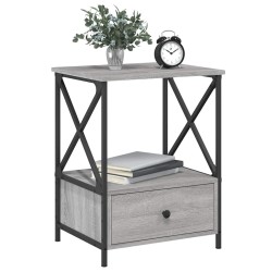 Tables de chevet 2 pcs sonoma gris 50x41x65 cm bois ingénierie 624646624646