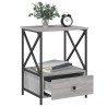 Tables de chevet 2 pcs sonoma gris 50x41x65 cm bois ingénierie 624646624646