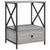 Tables de chevet 2 pcs sonoma gris 50x41x65 cm bois ingénierie 624646624646