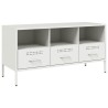 Meuble TV blanc 100,5x39x50,5 cm acier 624653624653
