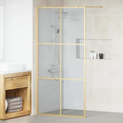 Mur de Douche à L'Italienne Doré 100 x 195 cm verre trempé 624663624663