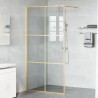 Mur de Douche à L'Italienne Doré 100 x 195 cm verre trempé 624663624663