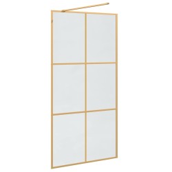 Mur de Douche à L'Italienne Doré 100 x 195 cm verre trempé 624663624663
