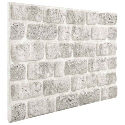 Panneaux muraux 10 pcs Gris clair 100 x 50 cm Mousse EPS 624664624664