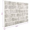 Panneaux muraux 10 pcs Gris clair 100 x 50 cm Mousse EPS 624664624664