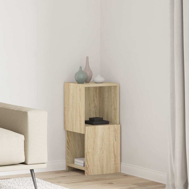 Meuble d'angle Chêne Sonoma 30,5x30x65cm Bois d'ingénierie 624667624667