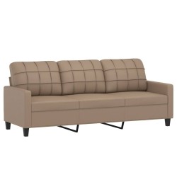 Ensemble de canapés 2 pcs avec coussins Cappuccino Similicuir 624671624671